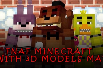 Five Nights At Freddy's Minecraft with 3D Models Map